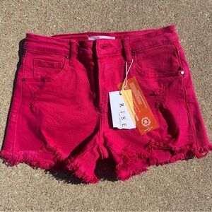 Women's Pink Jean Shorts